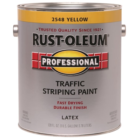 Rust-Oleum Rust-Oleum Professsional Yellow Traffic Striping Paint 1 gal 2548402